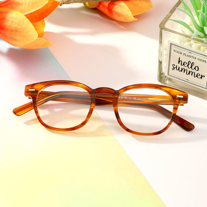 Lew Square Tortoise Glasses
