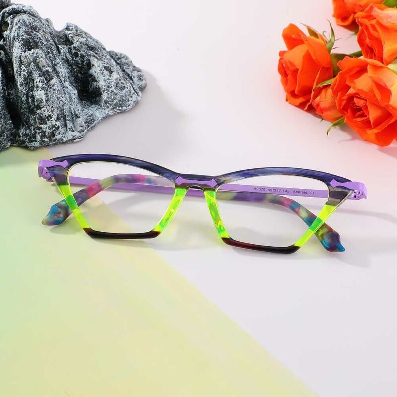 Joseph Cat Eye Purple Glasses