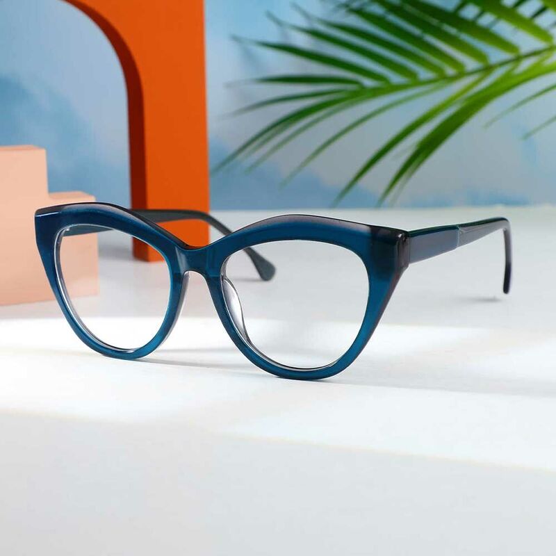 Lunettes de Vue Deirdre Cat Eye Bleu