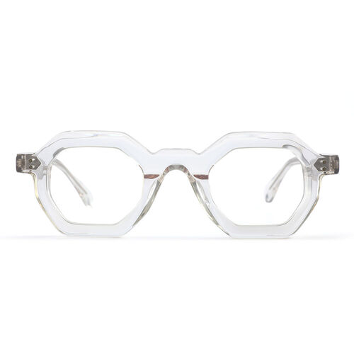 Plymire Geometric Clear Glasses - Aoolia.com