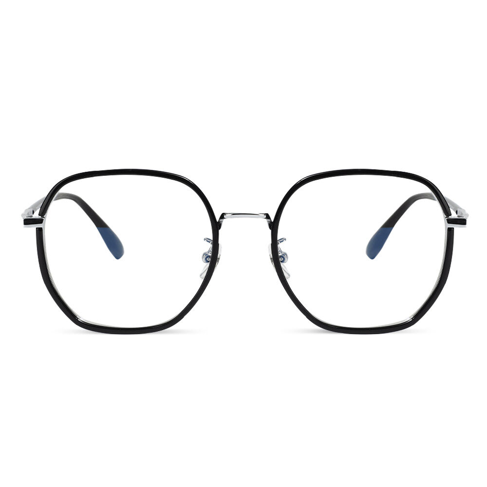 Morga Geometric Black Glasses