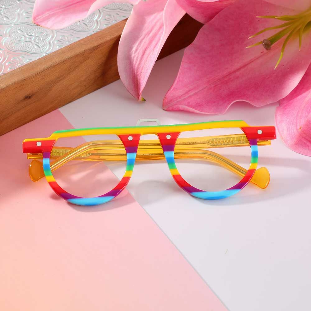 Maria Round Rainbow Glasses
