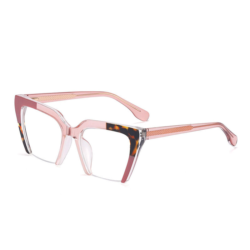Basisky Square Pink Glasses