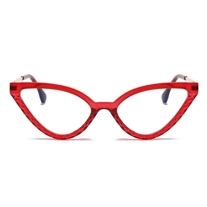 Evermore Cat Eye Red Glasses