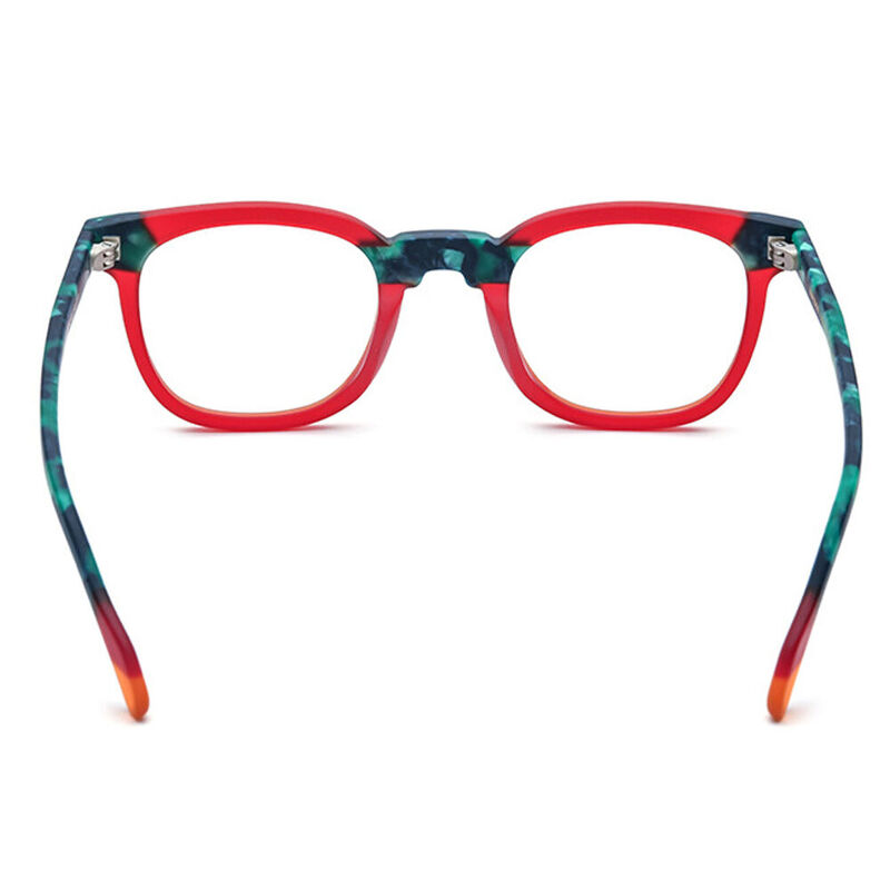 Sidibe Square Red Glasses