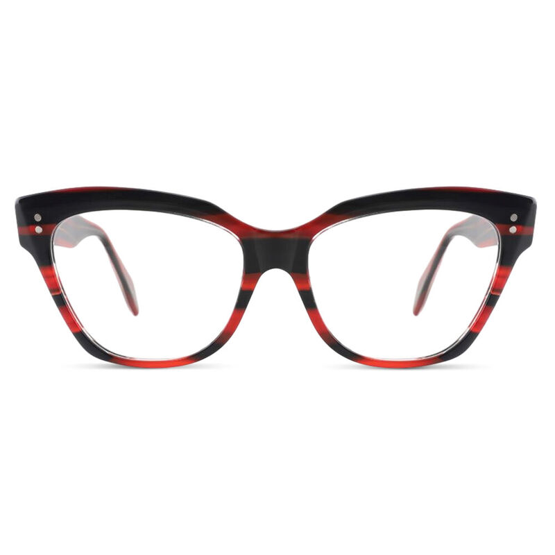 Giles Cat Eye Red Glasses