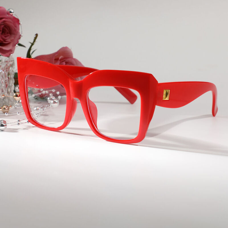 Beaufort Cat Eye Red Glasses