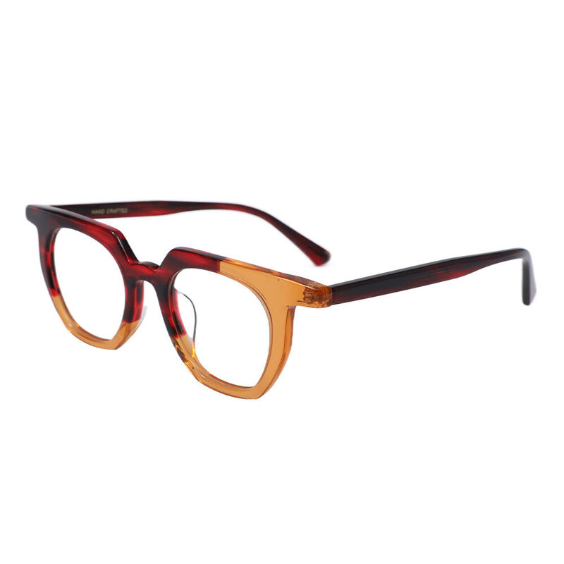 Bern Round Orange Glasses