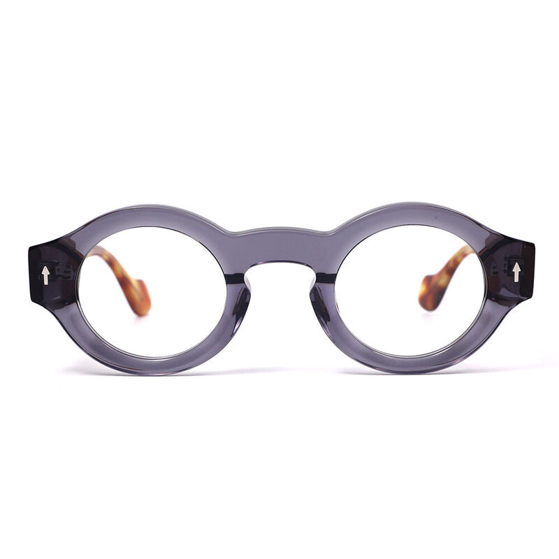 Oswal Round Blue Glasses