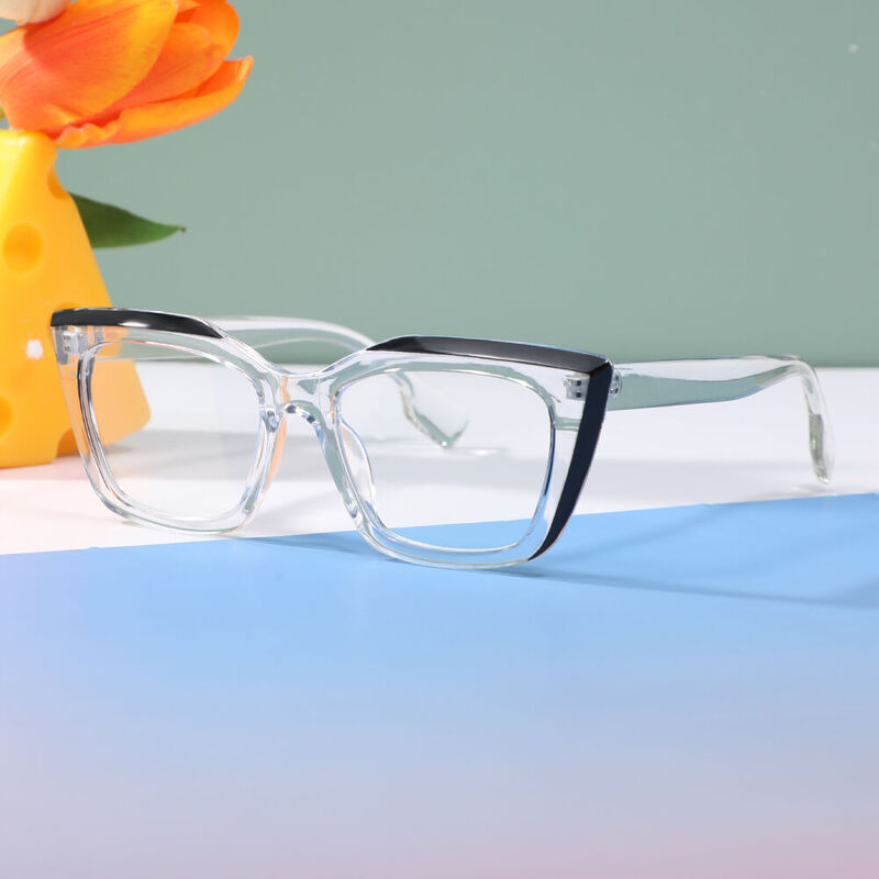 Delia Cat Eye Clear Glasses