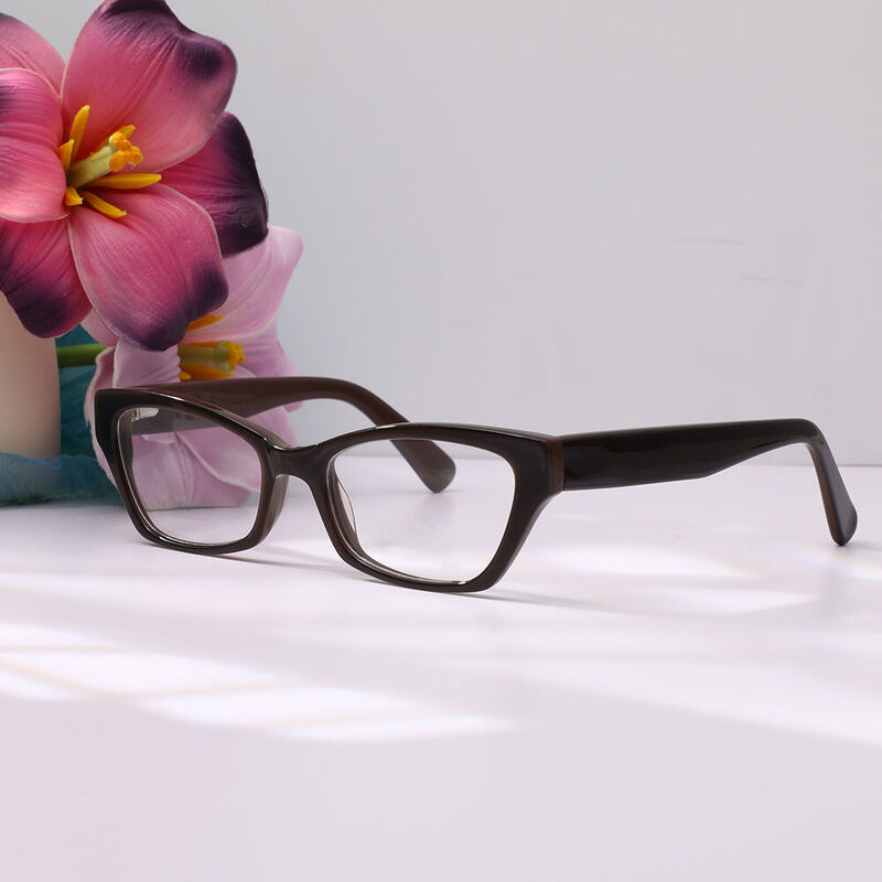 Barthon Cat Eye Brown Glasses