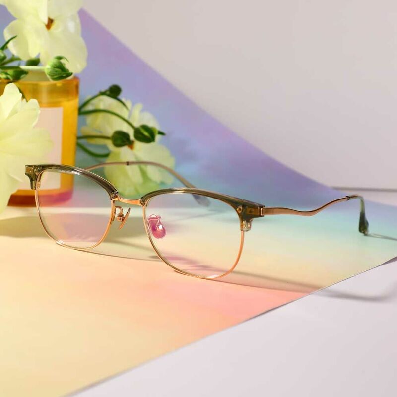 Lunettes de Vue Parker Browline Vert