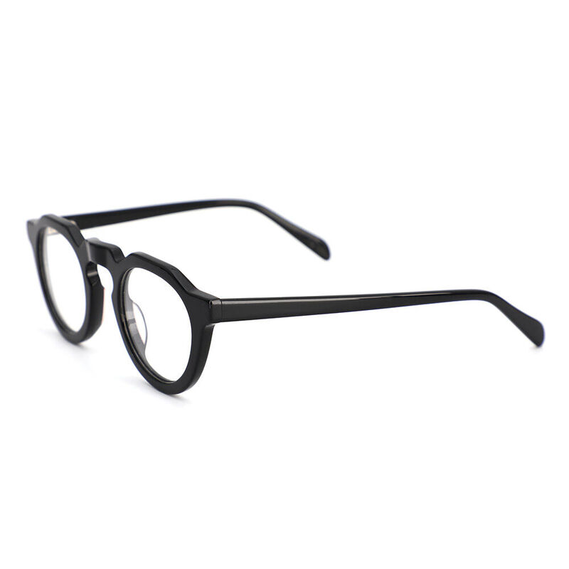 Toland Runde Schwarze Brille