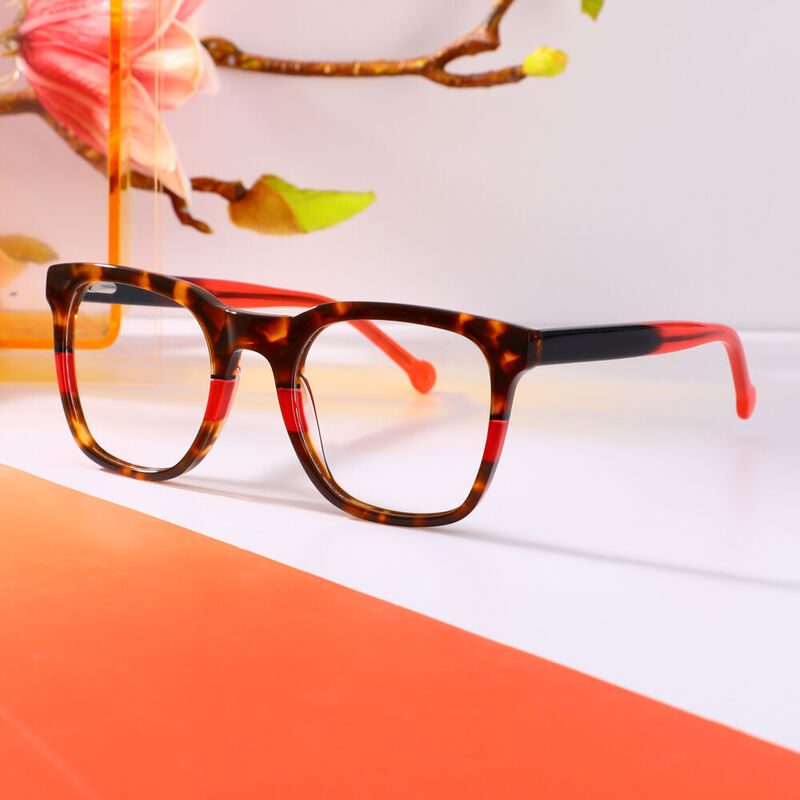 Lizzie Square Tortoise Glasses