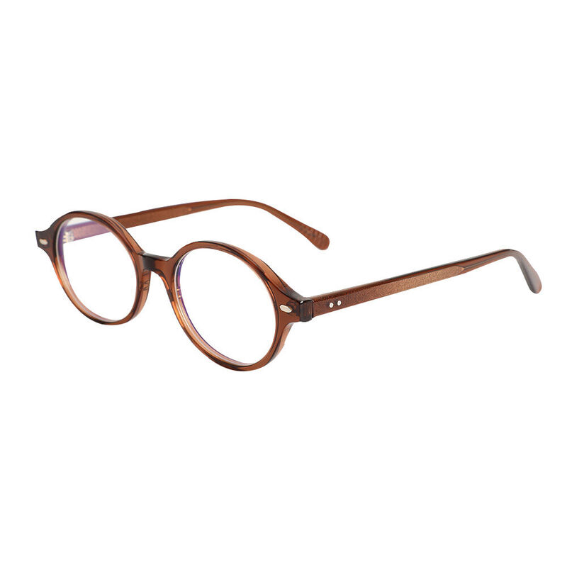 Faithe Oval Brown Glasses
