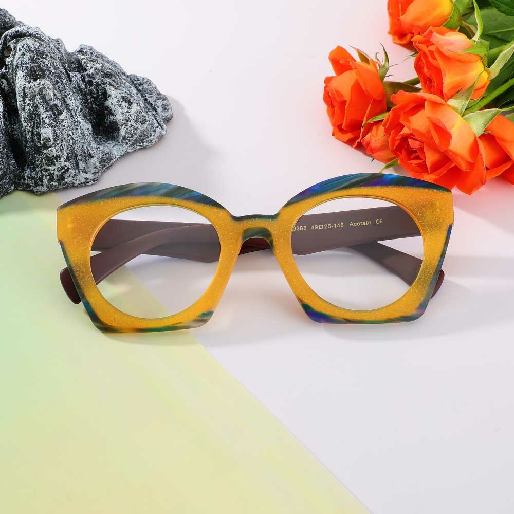 Faithe Cat Eye Orange Brille