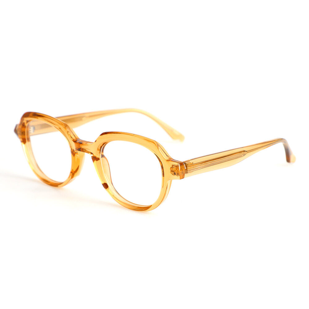 Deborah Runde Orange Brille