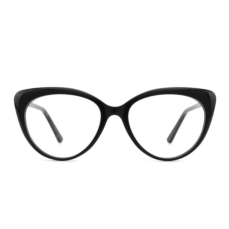 Fleur Cat Eye Black Glasses