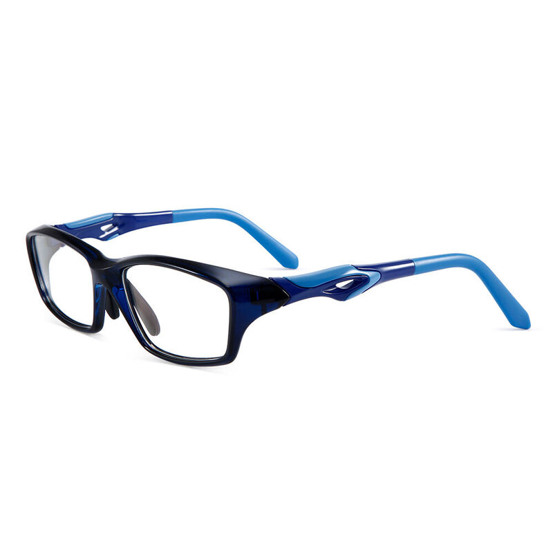 Speeder Rectangle Blue Sport Glasses