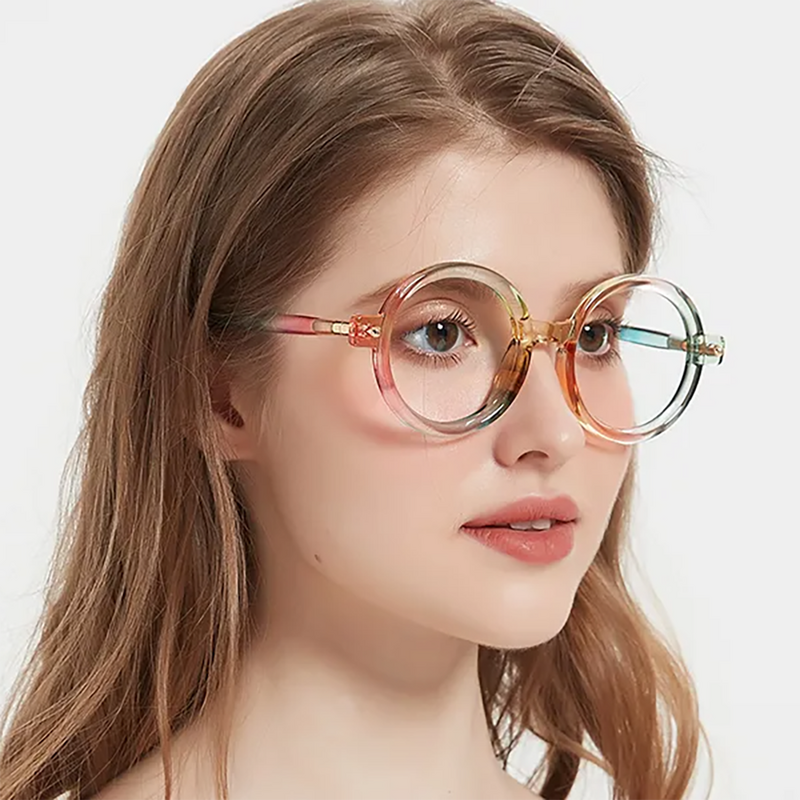 Ice Cream Round Multicolor Glasses