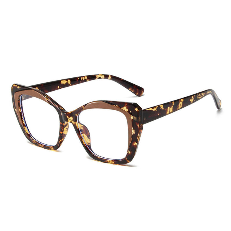 Steele Cat Eye Brown Glasses