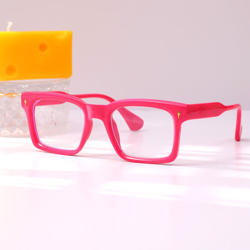 Werner Square Pink Glasses