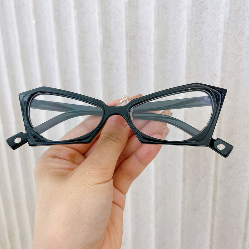 Alvon Cat Eye Black Glasses