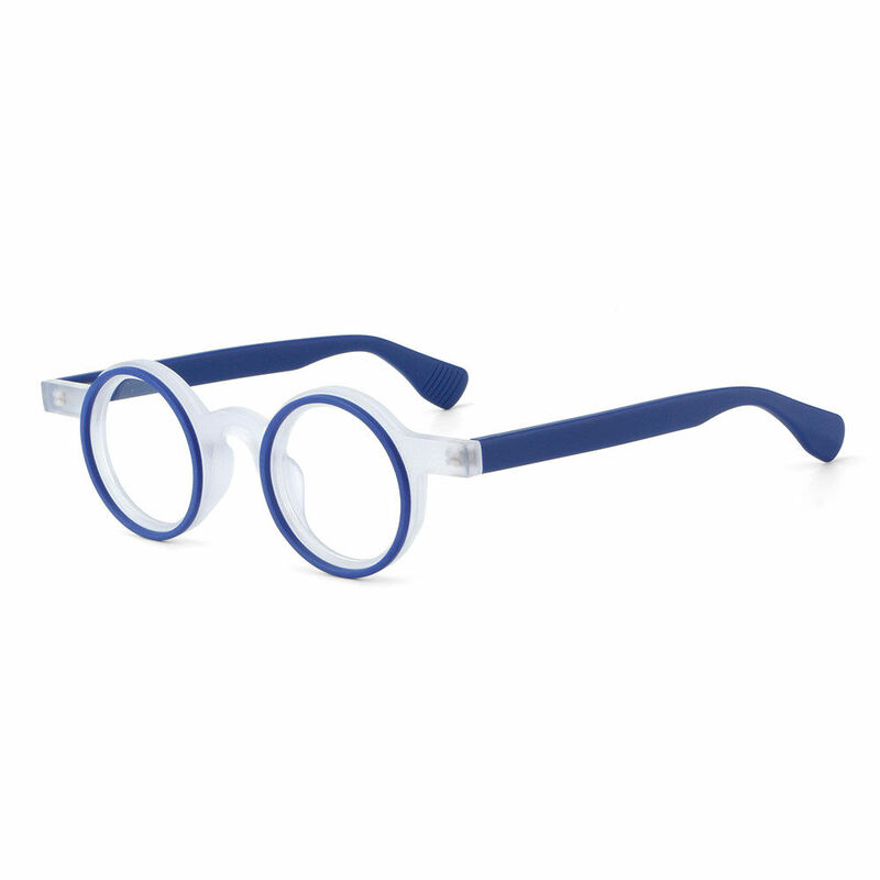 Troea Round Blue Glasses