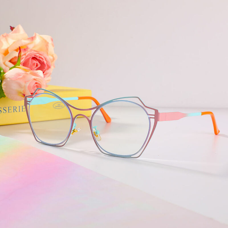 Foster Cat Eye Blue Glasses