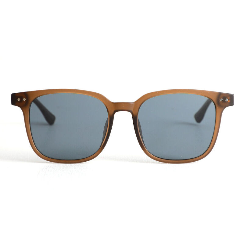Jacqueline Quadratische Braune Sonnenbrille