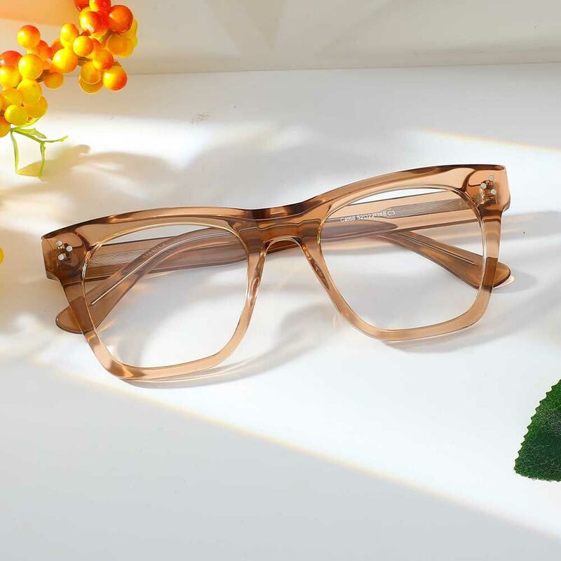 Amelia Cat Eye Champagne Brille