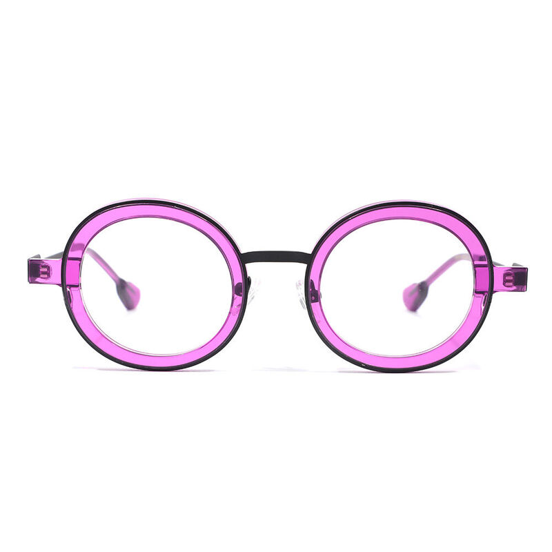 Lane Round Purple Glasses