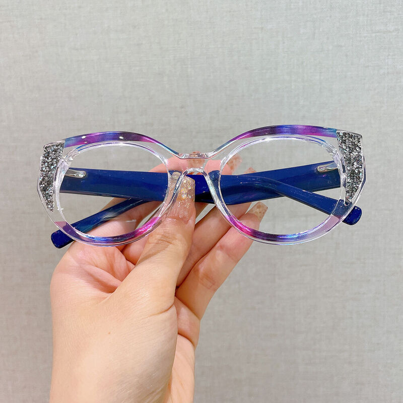 Clau Cat Eye Green Glasses