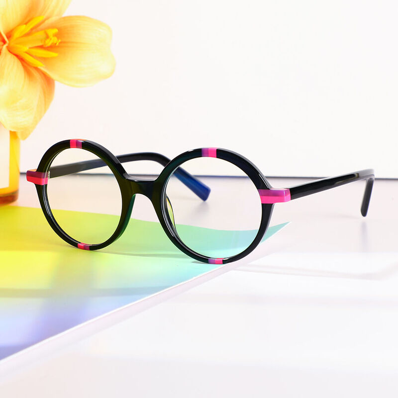 Lunettes de Vue Wordswort Ronde Noir