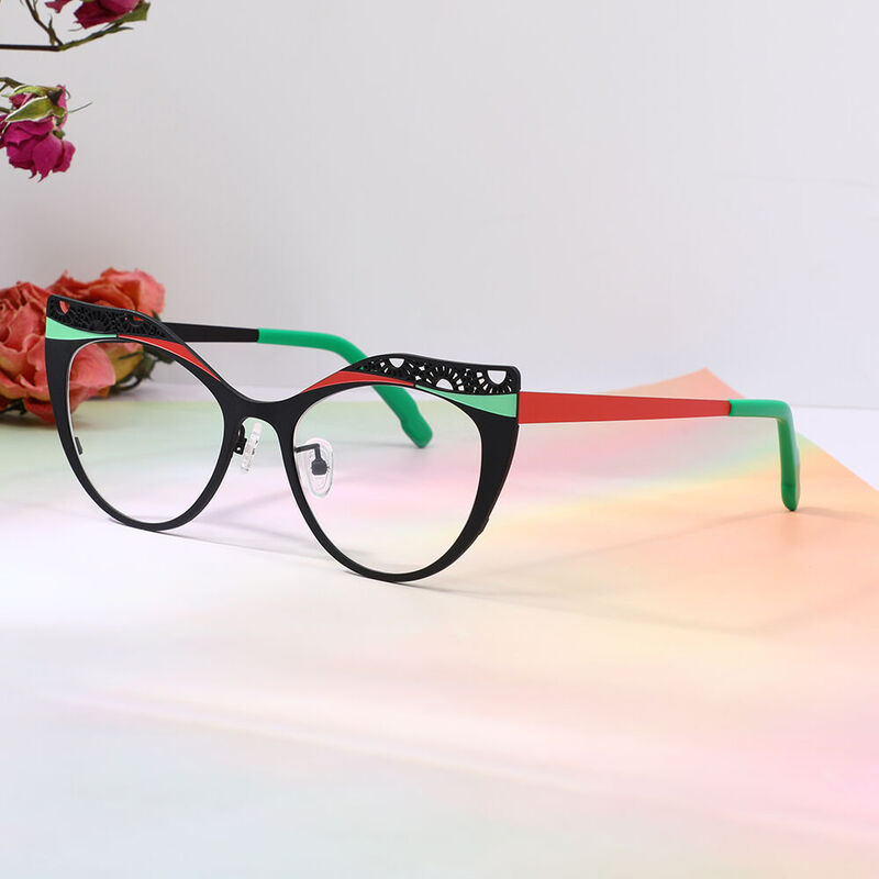 Maltz Cat Eye Black Glasses