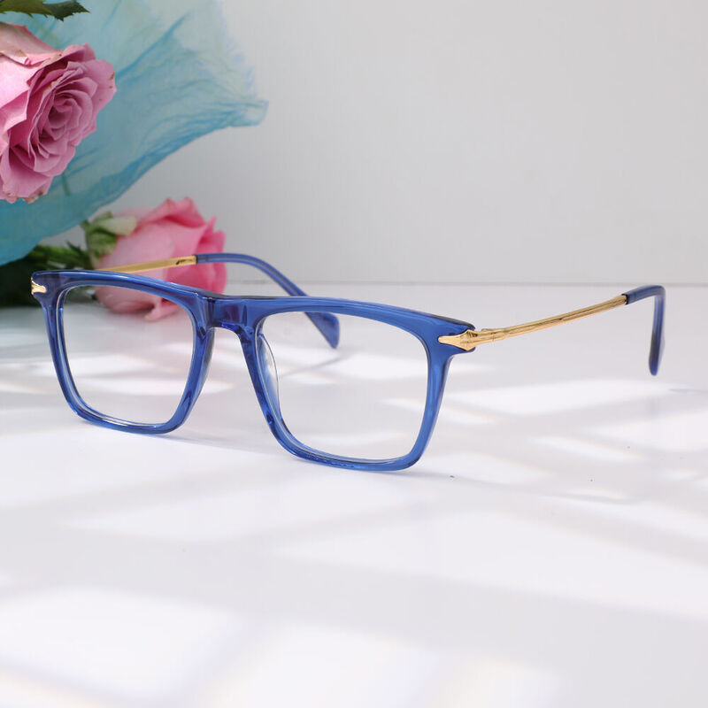 Huntingte Square Blue Glasses