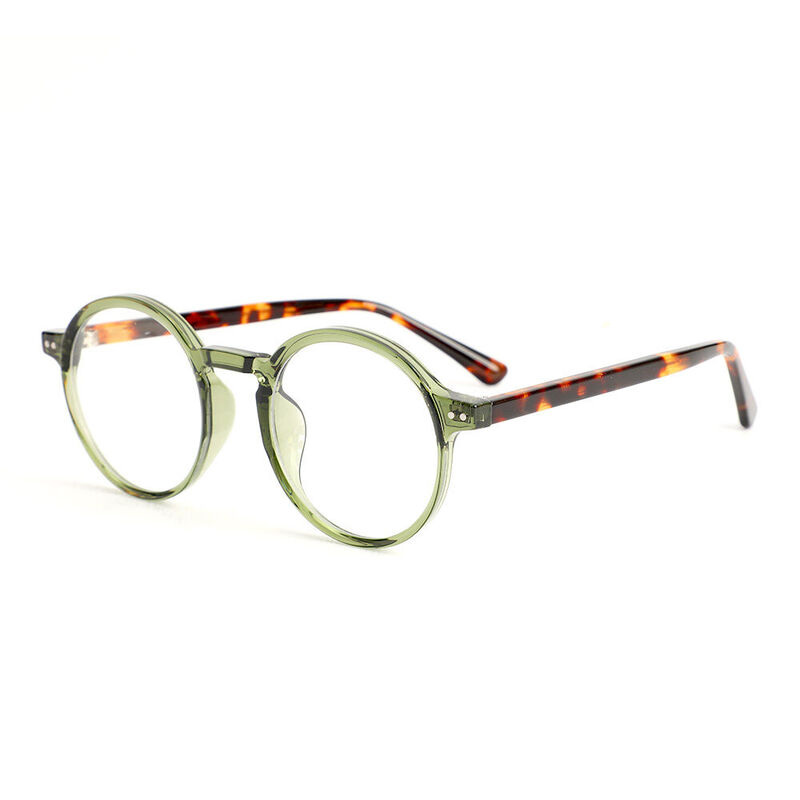 Murray Round Green Glasses