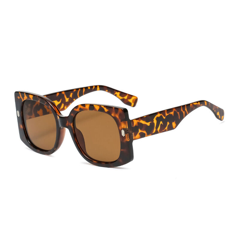 Selene Square Tortoise Sunglasses