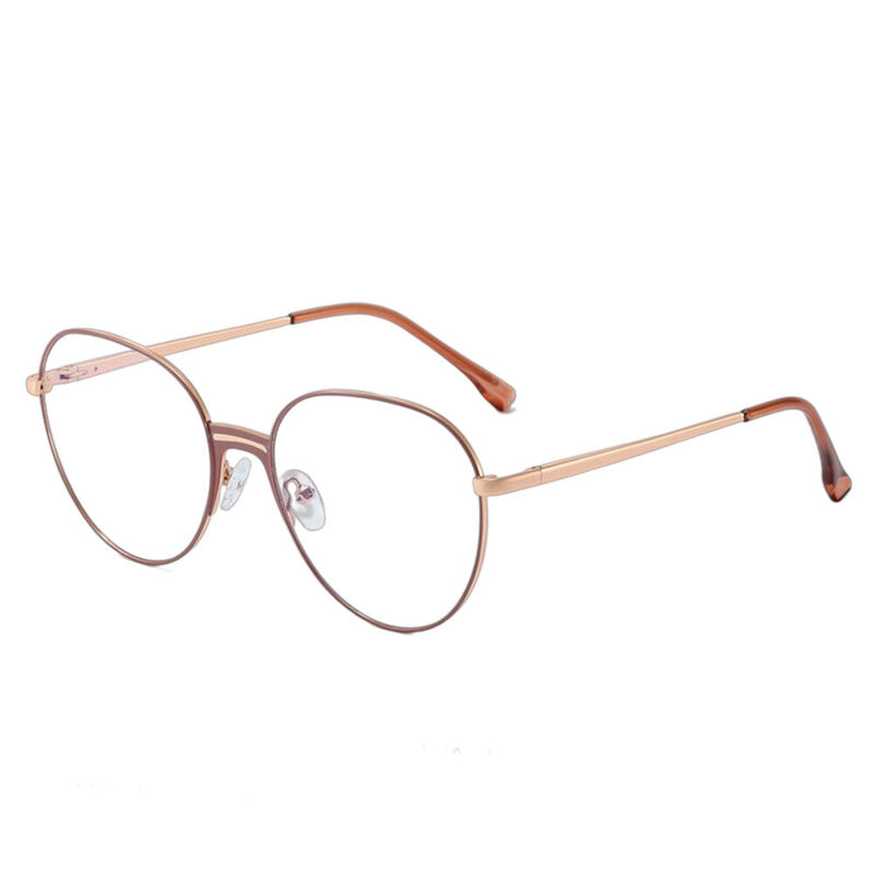 Temi Round Brown Glasses