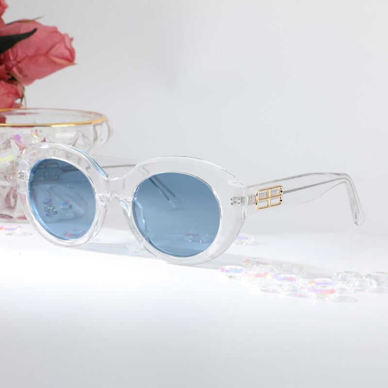 Sylvia Cat Eye Clear Sunglasses