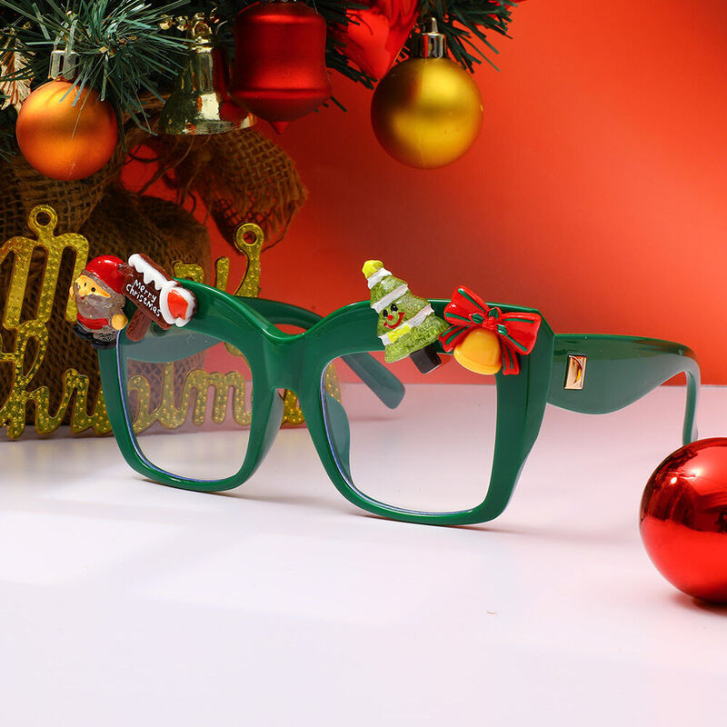 Sally Cat Eye Christmas Tree Glasses