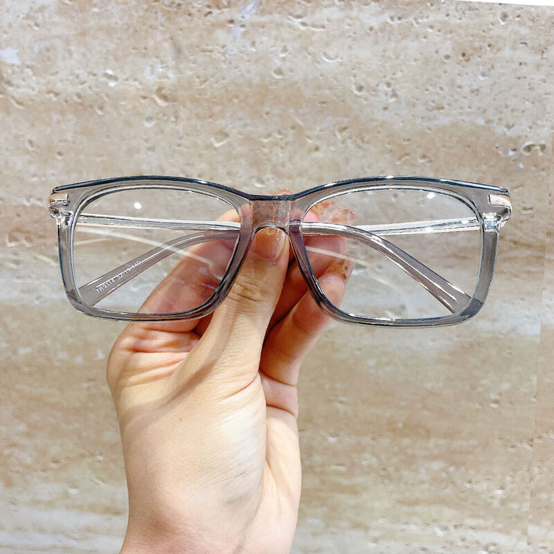 Elijan Square Gray Glasses