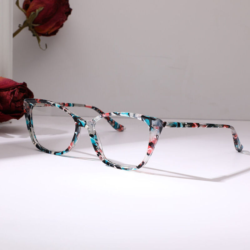 Peggy Cat Eye Floral Glasses