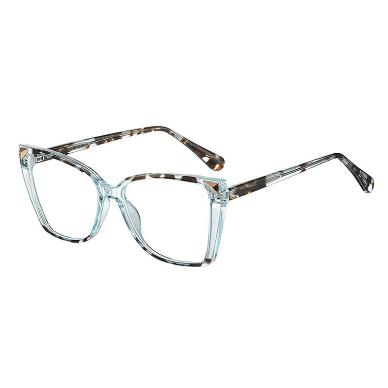Burke Cat Eye Blaue Brille