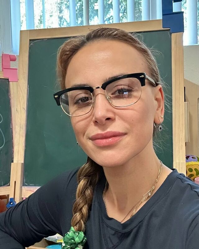 Mami Browline Gold Glasses
