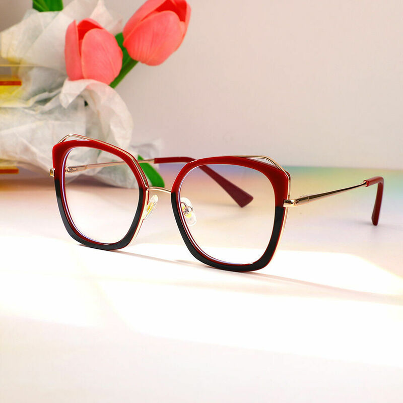 Patrick Cat Eye Schwarze Brille