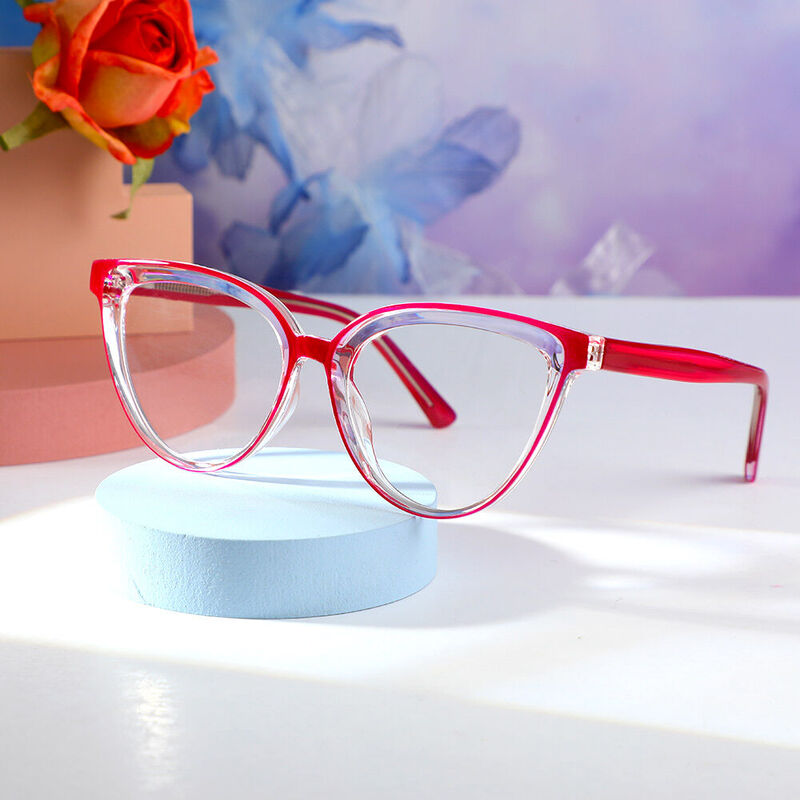 Truda Cat Eye Lila Brille