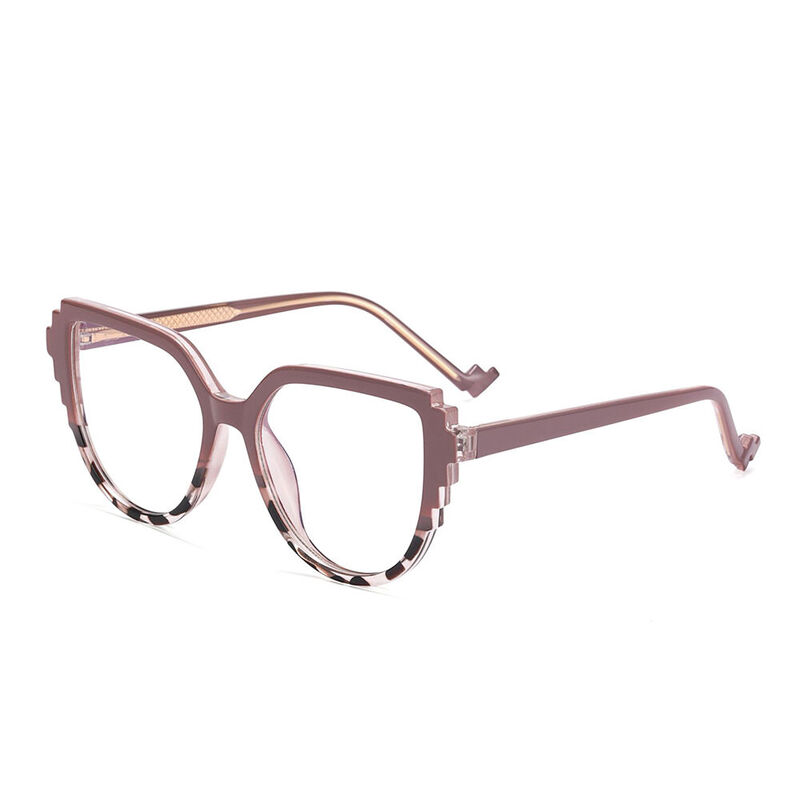 Anabel Oval Brown Leopard Glasses