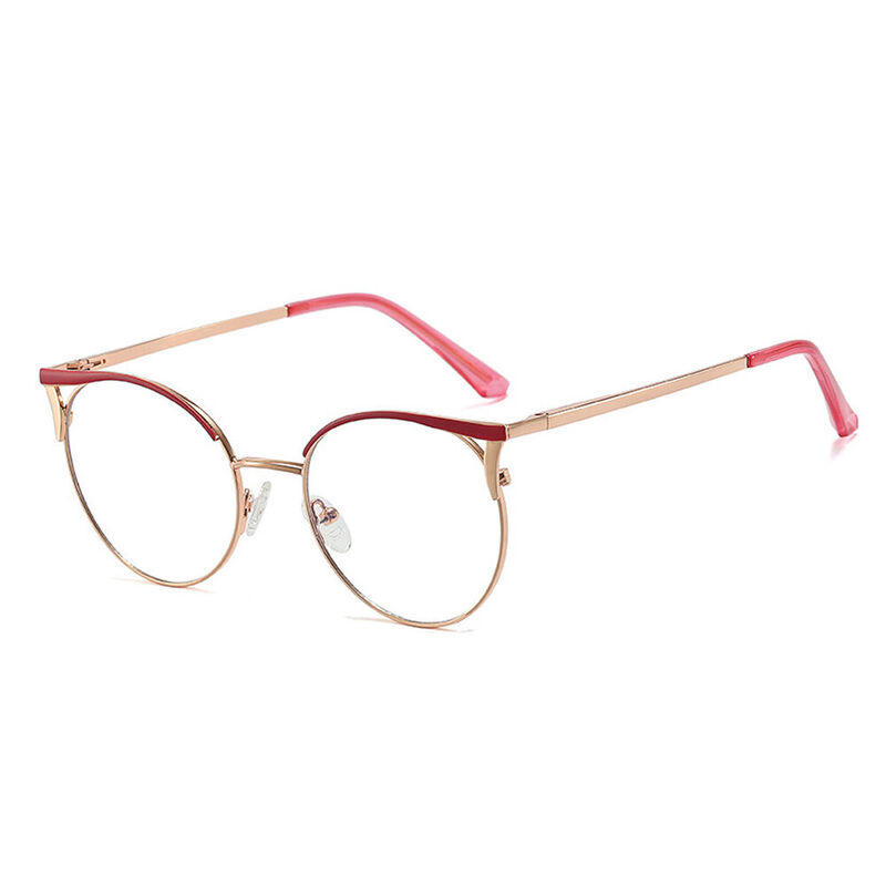 Bette Cat Eye Red Glasses