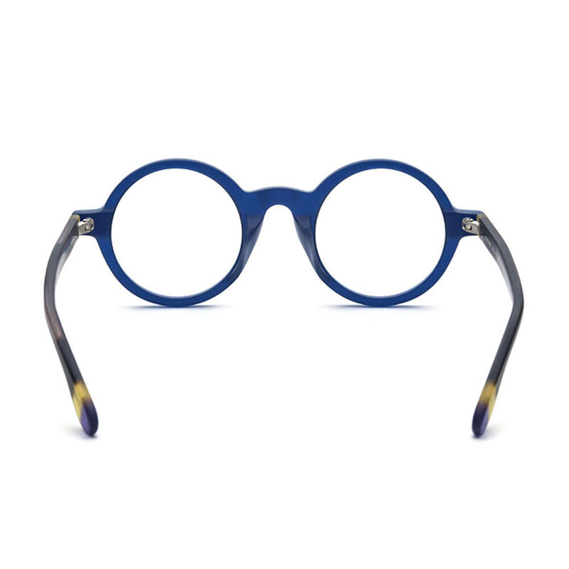 Adalis Round Blue Glasses